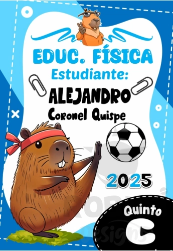 Capibara Educ Fisica Caratula Boy